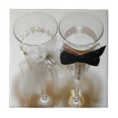 Trouwvierglazen Tegeltje (Voorkant)