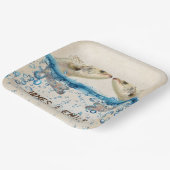 Trouwvis in het water  papieren bordje (Gebogen)