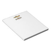 Trouwvisliefhebber – Forel Vissen Design Notitieblok (Schuin)