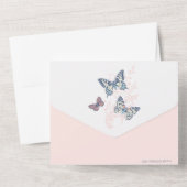 Trouwvlinders details & diner RSVP Allemaal All In One Uitnodiging (Achterkant)