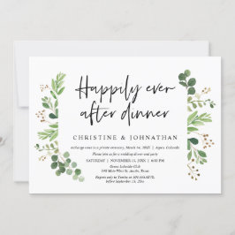 Trouwvlucht, Dinertje voor eeuwig geluk Kaart