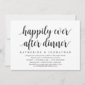 Trouwvlucht, Dinervaart en Dans Happily Ever After Kaart (Voorkant)