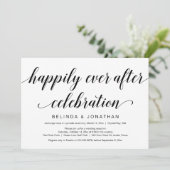 Trouwvlucht, Elegante Klasse Zwarte Script Kaart (Staand voorkant)