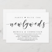 Trouwvlucht, Feest Met de Jonggehuwden Kaart (Voorkant / Achterkant)