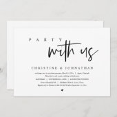 Trouwvlucht, Feest met ons Kaart (Voorkant / Achterkant)