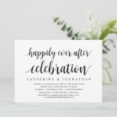 Trouwvlucht, 'Happily Ever After Celebration' Kaart (Staand voorkant)