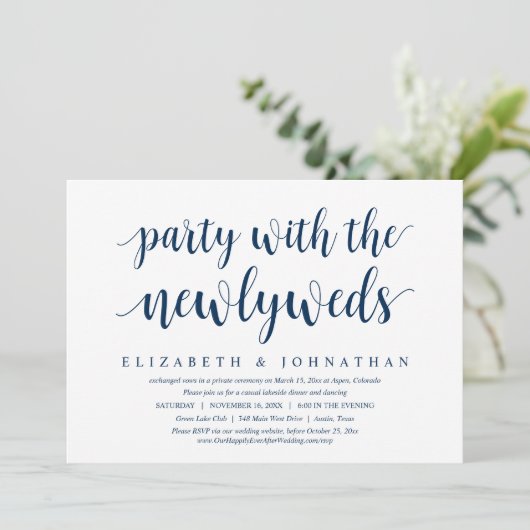 Trouwvlucht, 'Happily Ever After Celebration'  Kaart (Staand voorkant)