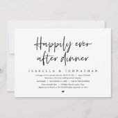 Trouwvlucht, Happily Ever After-diner Kaart (Voorkant)