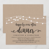 Trouwvlucht, Happily Ever After-diner Kaart (Voorkant / Achterkant)