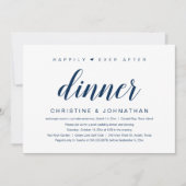 Trouwvlucht, Happily Ever After diner uitnodiging (Voorkant)