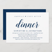 Trouwvlucht, Happily Ever After diner uitnodiging (Voorkant / Achterkant)