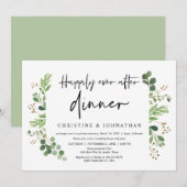 Trouwvlucht, Happily Ever After diner uitnodiging (Voorkant / Achterkant)
