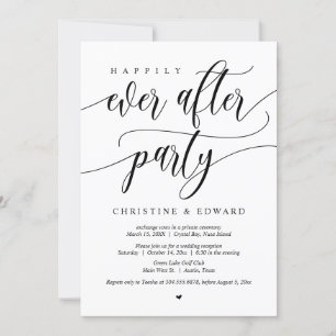 Trouwvlucht, Happily Ever After Feest Kaart