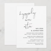 Trouwvlucht, Happily Ever After Feest  Kaart (Voorkant / Achterkant)