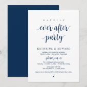 Trouwvlucht, Happily Ever After-feest Kaart (Voorkant / Achterkant)