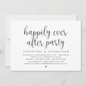 Trouwvlucht, Happily Ever After-feest Kaart (Voorkant)