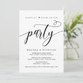 Trouwvlucht, Happily Ever After Feest Kaart (Staand voorkant)