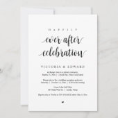 Trouwvlucht, 'Happily Ever After'-feest Kaart (Voorkant)