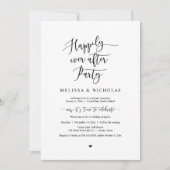 Trouwvlucht, Happily Ever After-feest Kaart (Voorkant)