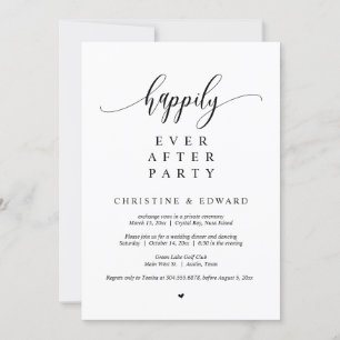Trouwvlucht, Happily Ever After-feest Kaart