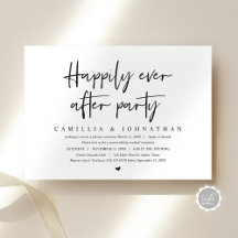 Trouwvlucht, Happily Ever After-feest