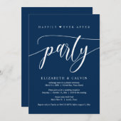 Trouwvlucht, Happily Ever After-feest Kaart (Voorkant / Achterkant)