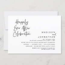 Trouwvlucht, 'Happily Ever After'-feest