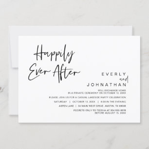 Trouwvlucht, 'Happily Ever After'-feest Kaart