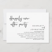 Trouwvlucht, Happily Ever After Feest Kaart (Voorkant)