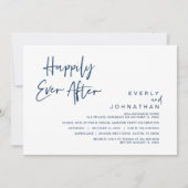 Trouwvlucht, 'Happily Ever After'-feest Kaart (Voorkant)