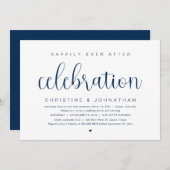 Trouwvlucht, 'Happily Ever After'-feest Kaart (Voorkant / Achterkant)