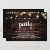 Trouwvlucht, Happily Ever After-feest Kaart (Voorkant / Achterkant)