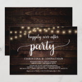 Trouwvlucht, Happily Ever After-feest Kaart (Voorkant / Achterkant)