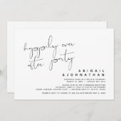 Trouwvlucht, Happily Ever After-feest Kaart (Voorkant / Achterkant)