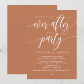 Trouwvlucht, Happily Ever After-feest Kaart (Voorkant / Achterkant)