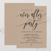 Trouwvlucht, Happily Ever After-feest, Kraft Kaart (Voorkant / Achterkant)