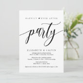 Trouwvlucht, Happily Ever After Feest Uitnodiging (Staand voorkant)