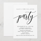 Trouwvlucht, Happily Ever After Feest Uitnodiging (Voorkant / Achterkant)