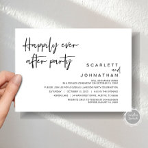 Trouwvlucht, Happily Ever After Feestje