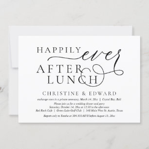 Trouwvlucht, Happily Ever After Lunch Kaart