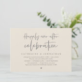 Trouwvlucht, 'Happily Ever After'-viering Kaart (Staand voorkant)