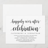 Trouwvlucht, Happily Ever After-viering Kaart (Voorkant / Achterkant)