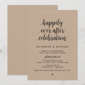 Trouwvlucht, Happily Ever After-viering Kaart (Voorkant / Achterkant)