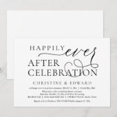 Trouwvlucht, Happily Ever After-viering Kaart (Voorkant / Achterkant)