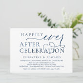 Trouwvlucht, 'Happily Ever After'-viering Kaart (Staand voorkant)