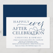 Trouwvlucht, 'Happily Ever After'-viering Kaart (Voorkant / Achterkant)