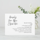 Trouwvlucht, Happily Ever After-viering Kaart (Staand voorkant)