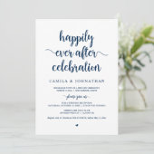 Trouwvlucht, 'Happily Ever After'-viering  Kaart (Staand voorkant)