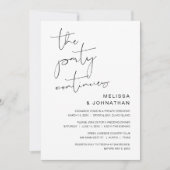 Trouwvlucht, Het Feest Gaat Door Kaart (Voorkant)