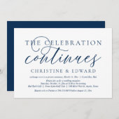 Trouwvlucht, het feest gaat door Uitnodiging (Voorkant / Achterkant)